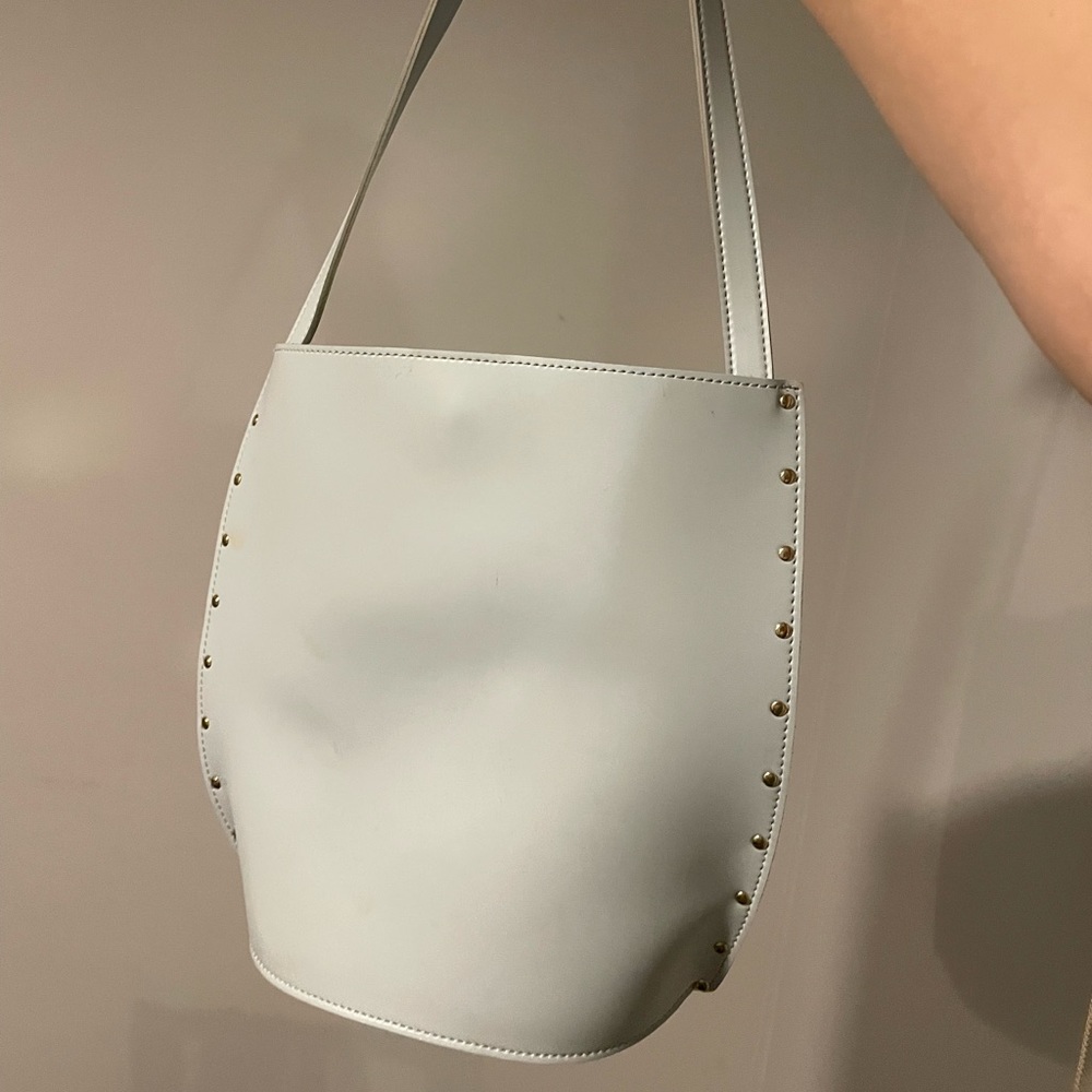 Baby blue purse